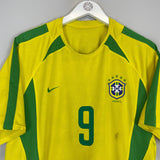 Shop 2002/04 BRAZIL RONALDO #9 HOME SHIRT (M) NIKE, classic football shirts, vintage football shirts & retro soccer jerseys at Cult Kits