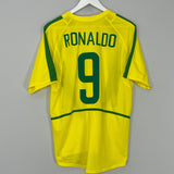 Shop 2002/04 BRAZIL RONALDO #9 HOME SHIRT (M) NIKE, classic football shirts, vintage football shirts & retro soccer jerseys at Cult Kits