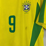 Shop 2002/04 BRAZIL RONALDO #9 HOME SHIRT (M) NIKE, classic football shirts, vintage football shirts & retro soccer jerseys at Cult Kits