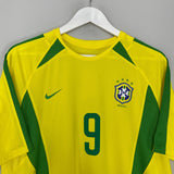 Shop 2002/04 BRAZIL RONALDO #9 HOME SHIRT (M) NIKE, classic football shirts, vintage football shirts & retro soccer jerseys at Cult Kits