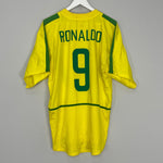 Shop 2002/04 BRAZIL RONALDO #9 HOME SHIRT (XL) NIKE, classic football shirts, vintage football shirts & retro soccer jerseys at Cult Kits