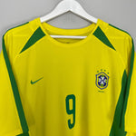 Shop 2002/04 BRAZIL RONALDO #9 HOME SHIRT (XL) NIKE, classic football shirts, vintage football shirts & retro soccer jerseys at Cult Kits