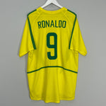 Shop 2002/04 BRAZIL RONALDO #9 HOME SHIRT (XL) NIKE, classic football shirts, vintage football shirts & retro soccer jerseys at Cult Kits