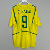 Shop 2002/04 BRAZIL RONALDO #9 HOME SHIRT (XL) NIKE, classic football shirts, vintage football shirts & retro soccer jerseys at Cult Kits
