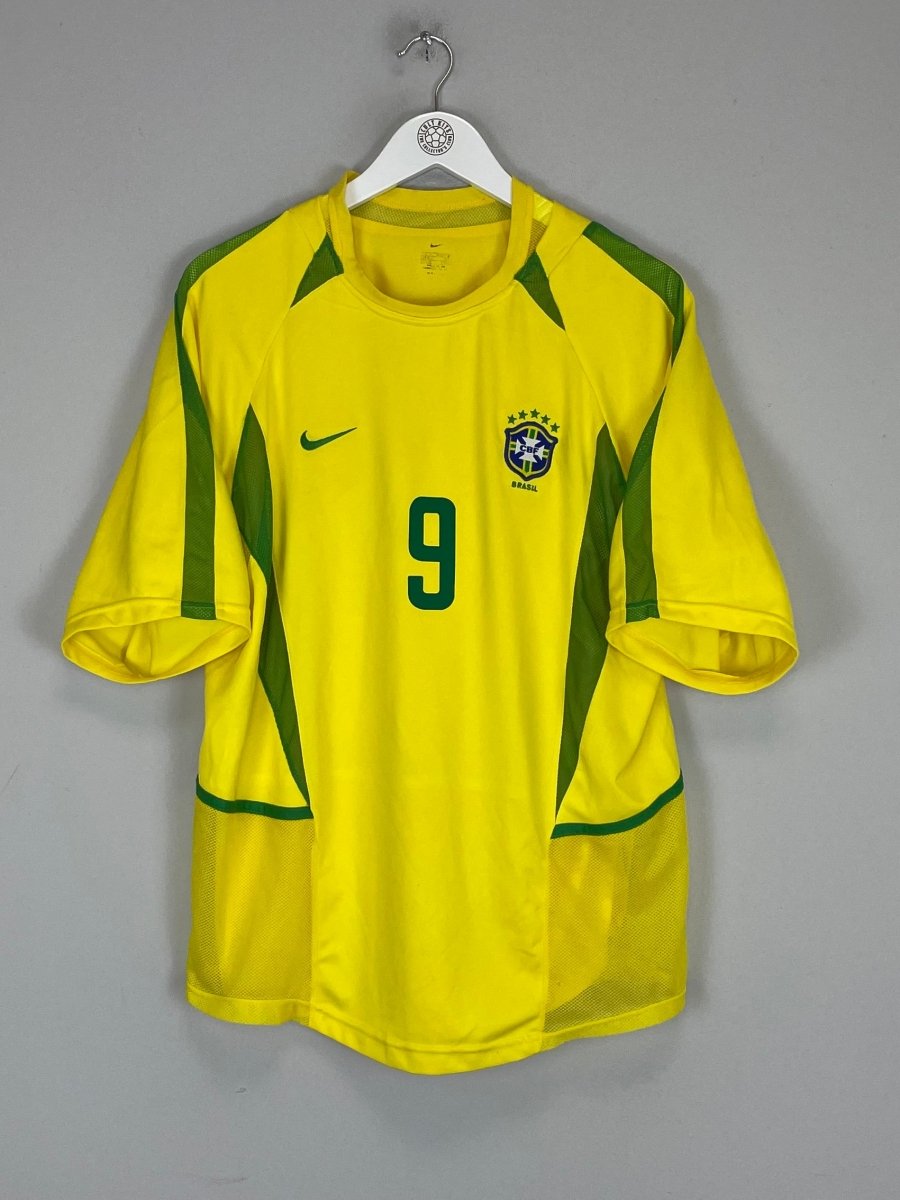 2002/04 BRAZIL RONALDO 9 *PLAYER ISSUE* HOME SHIRT (XL) NIKE - Cult Kits - XL - Buy Vintage Football Shirts, Authentic Retro Football Shirts For Sale, Classic Football Shirts & Soccer Jersey