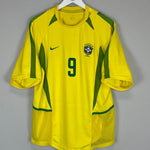 2002/04 BRAZIL RONALDO 9 *PLAYER ISSUE* HOME SHIRT (XL) NIKE - Cult Kits - XL - Buy Vintage Football Shirts, Authentic Retro Football Shirts For Sale, Classic Football Shirts & Soccer Jersey