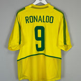 2002/04 BRAZIL RONALDO 9 *PLAYER ISSUE* HOME SHIRT (XL) NIKE - Cult Kits - XL - Buy Vintage Football Shirts, Authentic Retro Football Shirts For Sale, Classic Football Shirts & Soccer Jersey
