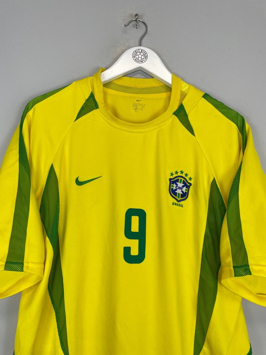 2002/04 BRAZIL RONALDO 9 *PLAYER ISSUE* HOME SHIRT (XL) NIKE - Cult Kits - XL - Buy Vintage Football Shirts, Authentic Retro Football Shirts For Sale, Classic Football Shirts & Soccer Jersey