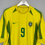2002/04 BRAZIL RONALDO 9 *PLAYER ISSUE* HOME SHIRT (XL) NIKE - Cult Kits - XL - Buy Vintage Football Shirts, Authentic Retro Football Shirts For Sale, Classic Football Shirts & Soccer Jersey