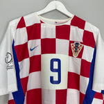 Shop 2002/04 CROATIA SUKER #9 HOME SHIRT (L) NIKE, classic football shirts, vintage football shirts & retro soccer jerseys at Cult Kits