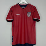 Shop 2002/04 ENGLAND AWAY SHIRT (M) UMBRO, classic football shirts, vintage football shirts & retro soccer jerseys at Cult Kits