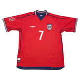 Buy 2002/04 England Beckham 7 Away Shirt (L) Umbro ~ Free worldwide shipping ~ Authentic Vintage Football Shirts from Cult Kits