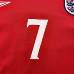 Buy 2002/04 England Beckham 7 Away Shirt (L) Umbro ~ Free worldwide shipping ~ Authentic Vintage Football Shirts from Cult Kits