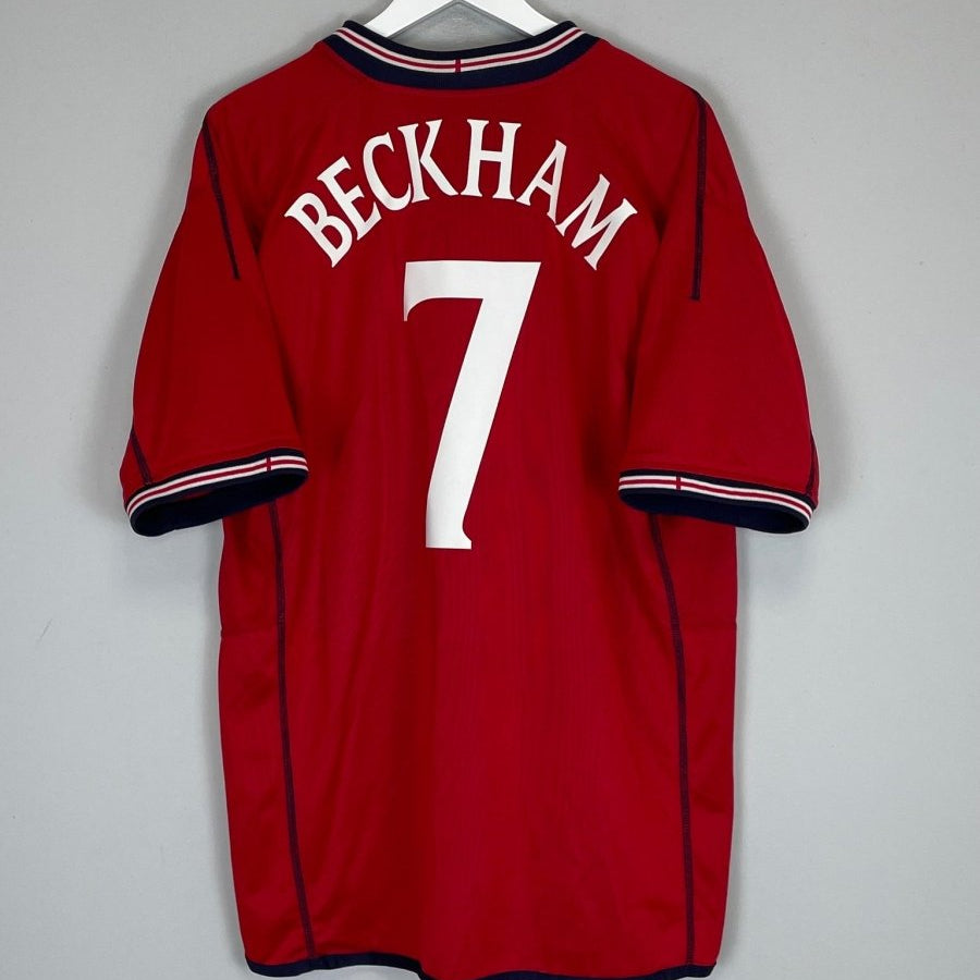 2002/04 ENGLAND BECKHAM 7 AWAY SHIRT (XL) UMBRO - Cult Kits - XL - Buy Vintage Football Shirts, Authentic Retro Football Shirts For Sale, Classic Football Shirts & Soccer Jersey