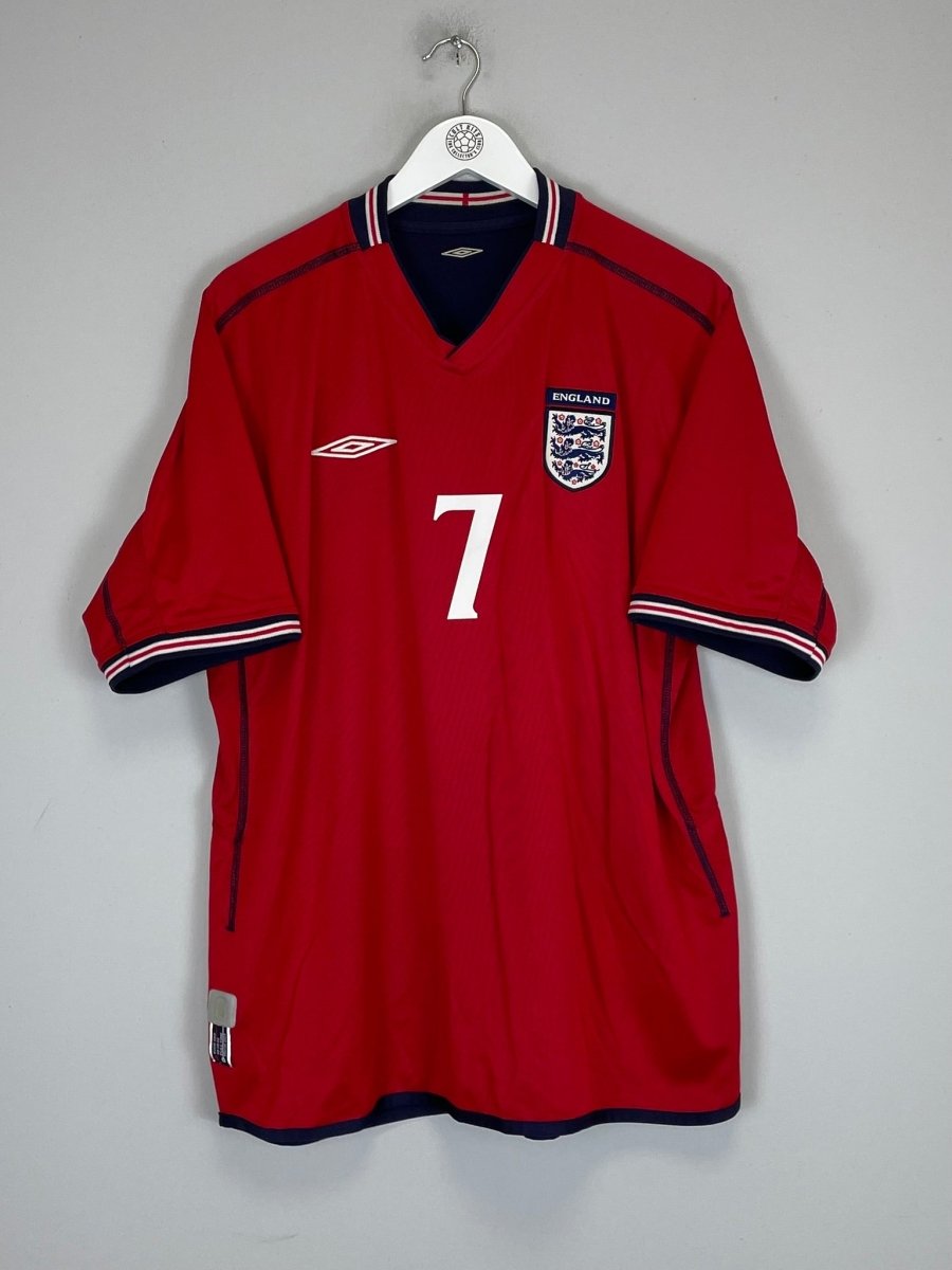 2002/04 ENGLAND BECKHAM 7 AWAY SHIRT (XL) UMBRO - Cult Kits - XL - Buy Vintage Football Shirts, Authentic Retro Football Shirts For Sale, Classic Football Shirts & Soccer Jersey