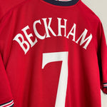 Shop 2002/04 ENGLAND BECKHAM #7 AWAY SHIRT (XL) UMBRO, classic football shirts, vintage football shirts & retro soccer jerseys at Cult Kits