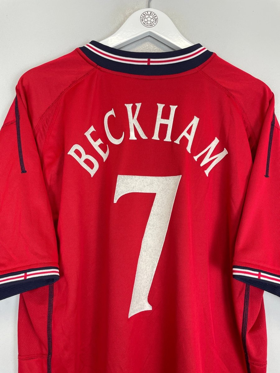 2002/04 ENGLAND BECKHAM 7 AWAY SHIRT (XXL) UMBRO - Cult Kits - XXL - Buy Vintage Football Shirts, Authentic Retro Football Shirts For Sale, Classic Football Shirts & Soccer Jersey