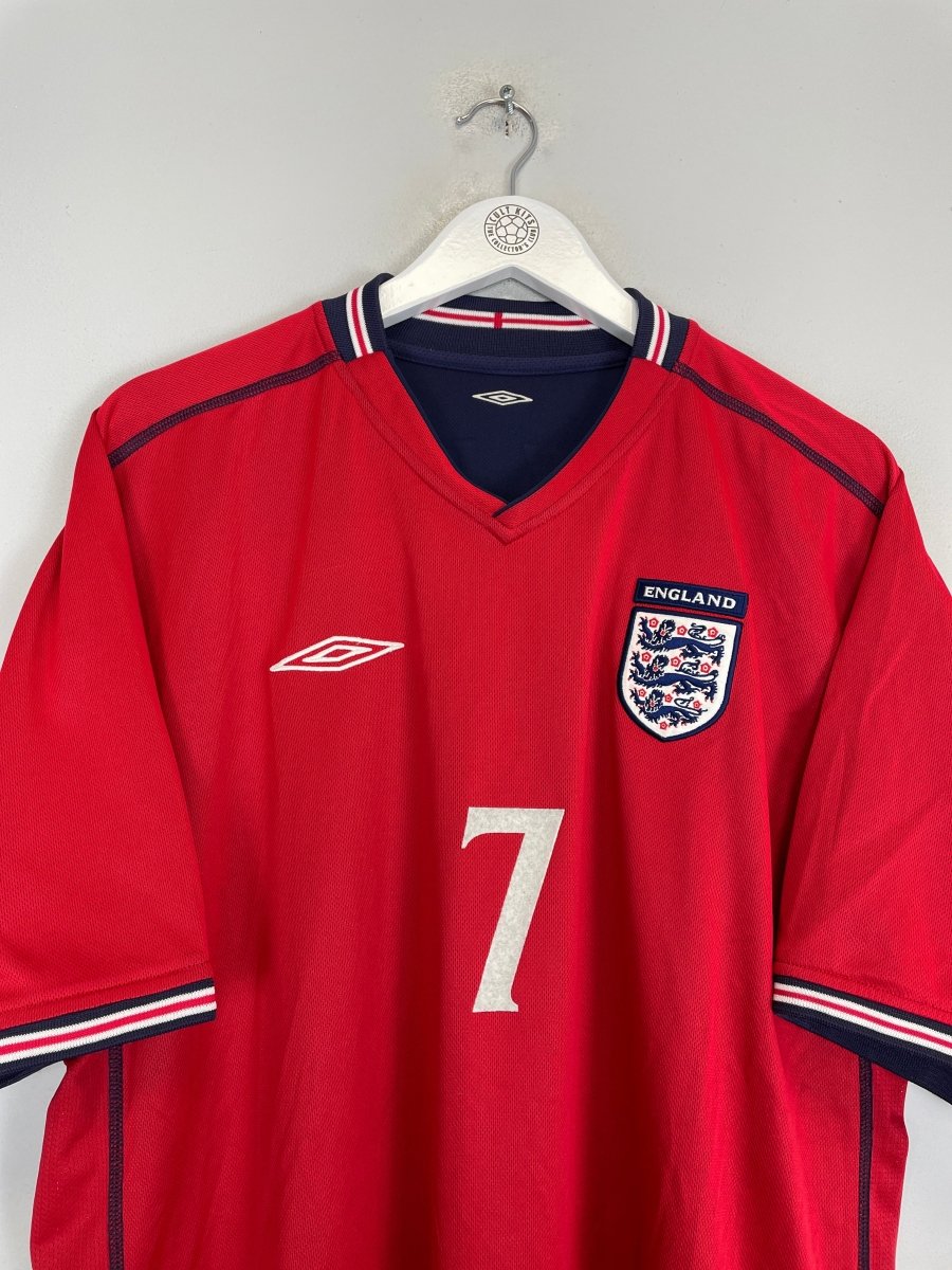 2002/04 ENGLAND BECKHAM 7 AWAY SHIRT (XXL) UMBRO - Cult Kits - XXL - Buy Vintage Football Shirts, Authentic Retro Football Shirts For Sale, Classic Football Shirts & Soccer Jersey