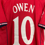 Shop 2002/04 ENGLAND OWEN #10 AWAY SHIRT (L) UMBRO, classic football shirts, vintage football shirts & retro soccer jerseys at Cult Kits