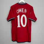 Shop 2002/04 ENGLAND OWEN #10 AWAY SHIRT (L) UMBRO, classic football shirts, vintage football shirts & retro soccer jerseys at Cult Kits