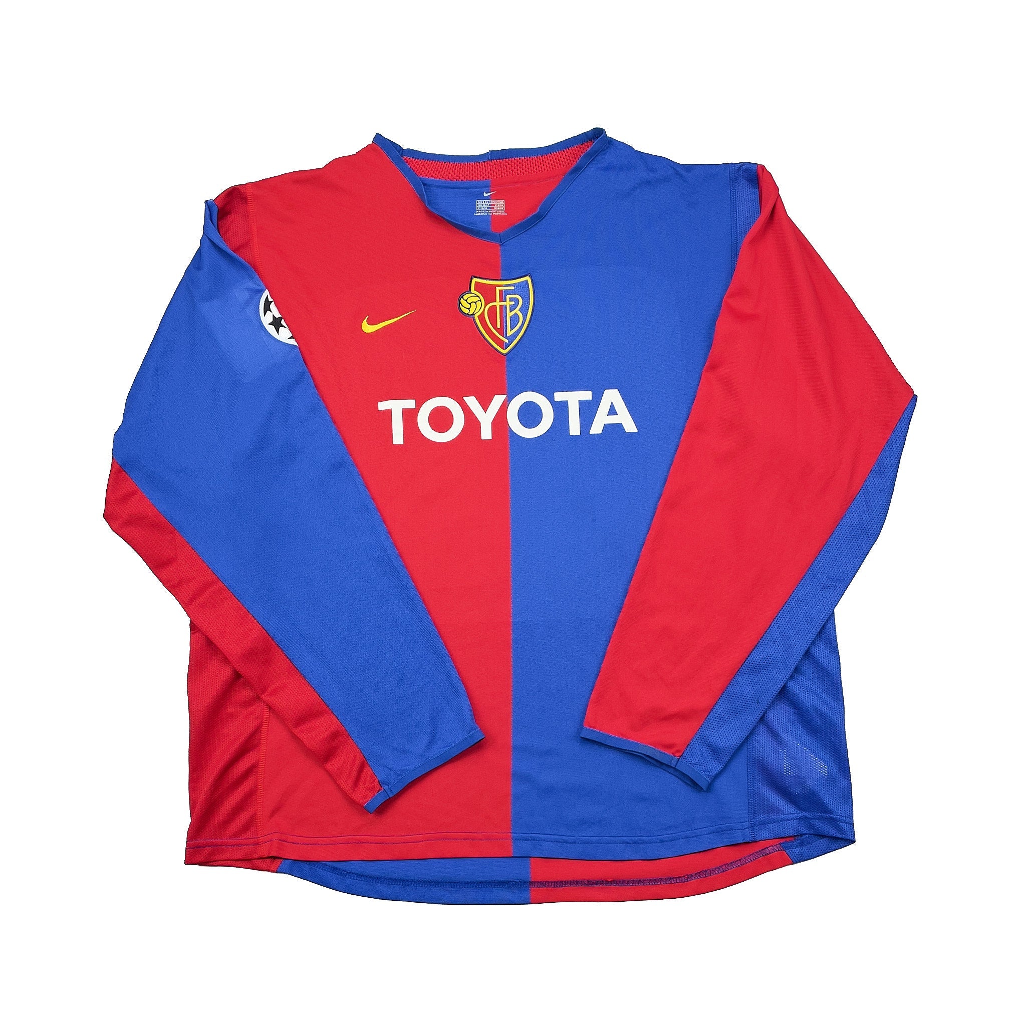 Buy 2002/04 FC BASEL ERGIC 22 *MATCH WORN VS MANCHESTER UNITED* C/L L/S HOME SHIRT (XL) NIKE ~ Free worldwide shipping available ~ Authentic Vintage Football Shirts from Cult Kits