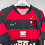 Shop 2002/04 FLAMENGO #10 HOME SHIRT (L) NIKE, classic football shirts, vintage football shirts & retro soccer jerseys at Cult Kits