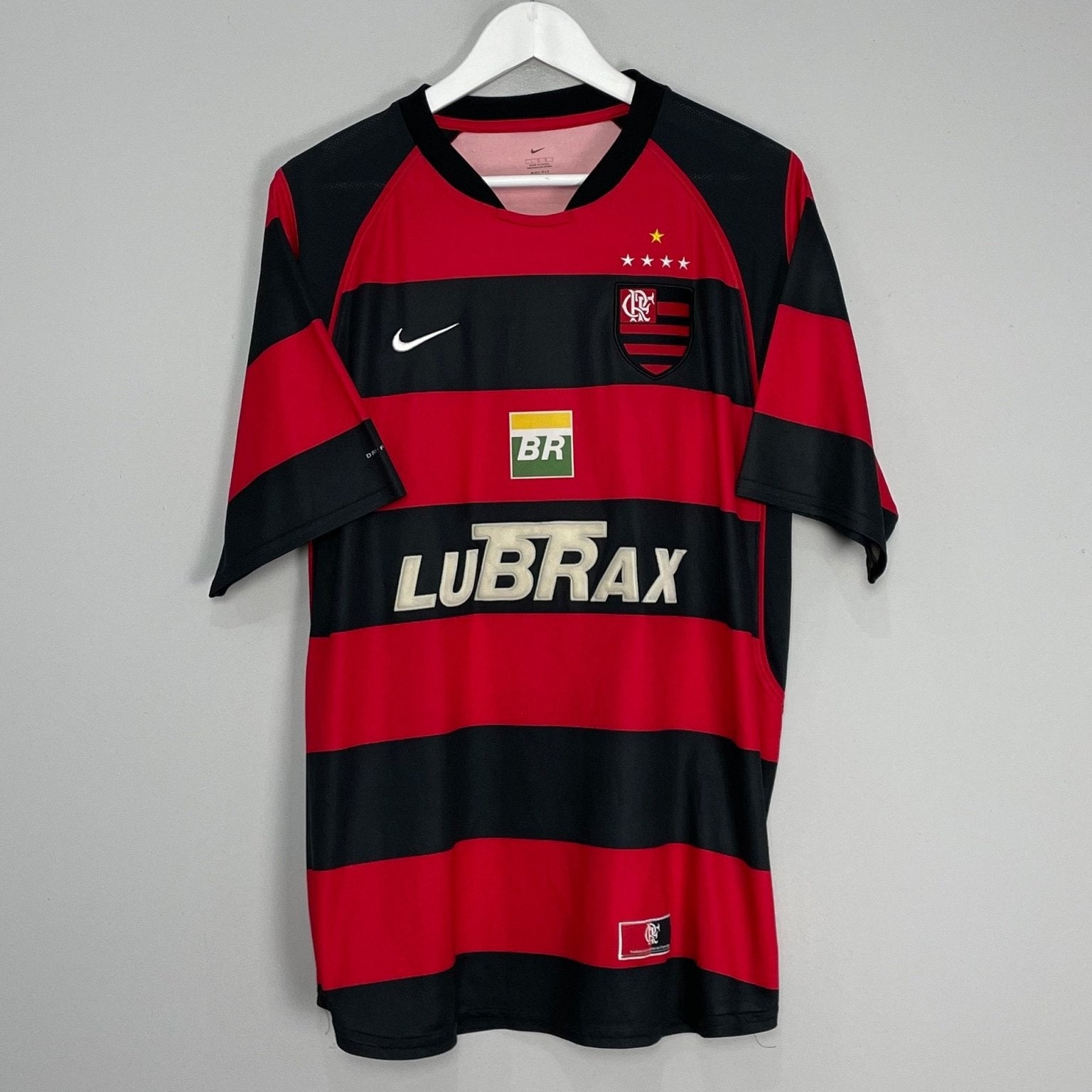 Shop 2002/04 FLAMENGO #10 HOME SHIRT (L) NIKE, classic football shirts, vintage football shirts & retro soccer jerseys at Cult Kits