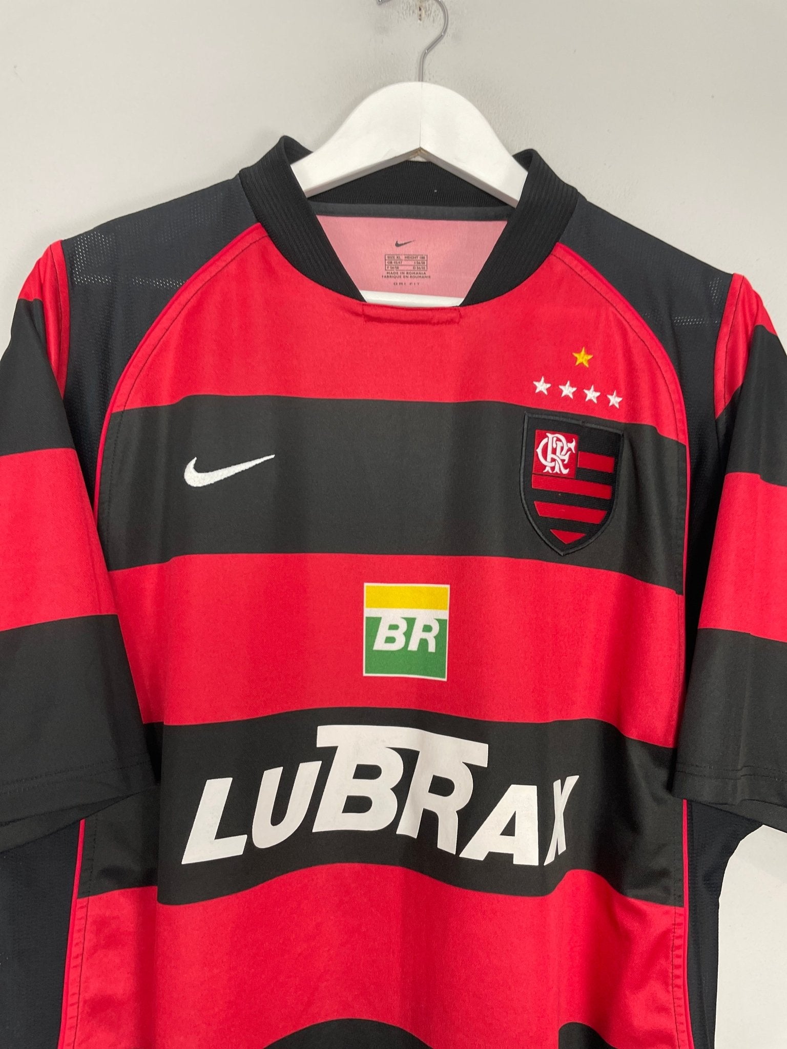 Shop 2002/04 FLAMENGO HOME SHIRT (XL) NIKE, classic football shirts, vintage football shirts & retro soccer jerseys at Cult Kits
