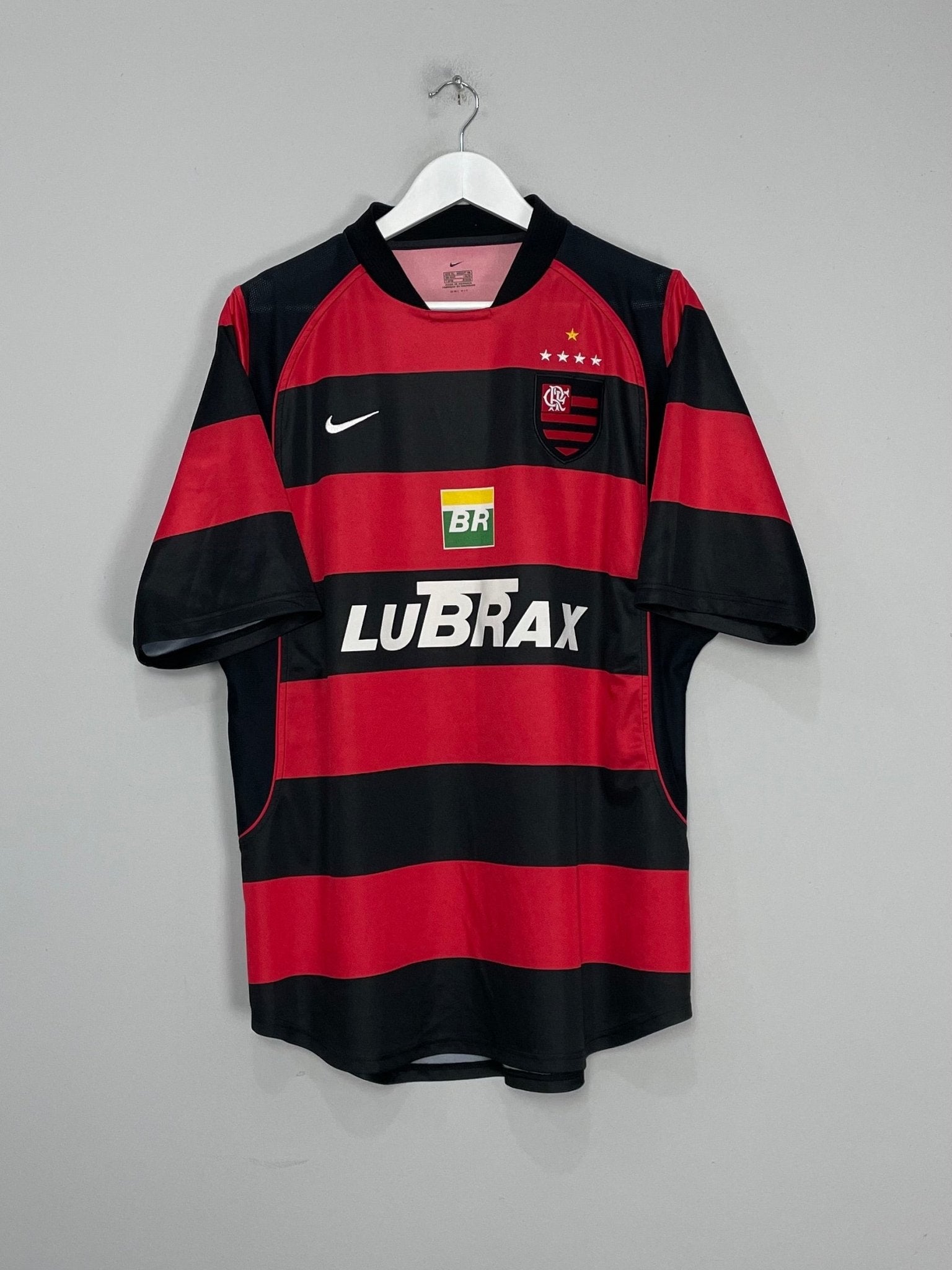 Shop 2002/04 FLAMENGO HOME SHIRT (XL) NIKE, classic football shirts, vintage football shirts & retro soccer jerseys at Cult Kits