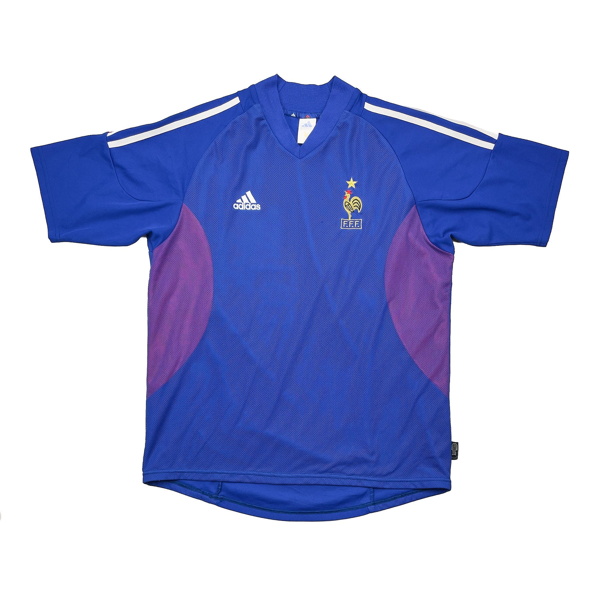 Buy 2002/04 France Home Shirt (L) Adidas ~ Free worldwide shipping ~ Authentic Vintage Football Shirts from Cult Kits