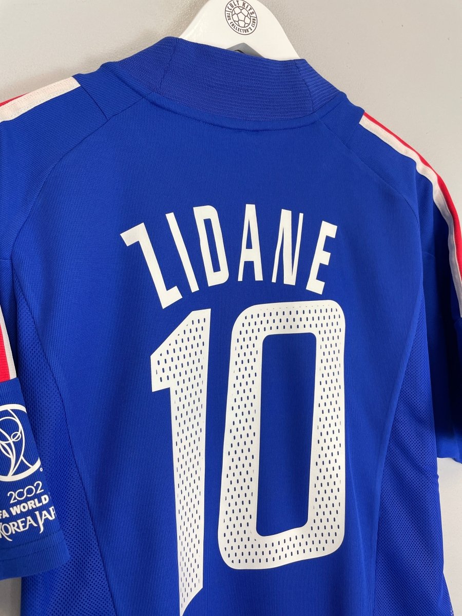 2002/04 FRANCE ZIDANE 10 HOME SHIRT (L) ADIDAS - Cult Kits - Large - Buy Vintage Football Shirts, Authentic Retro Football Shirts For Sale, Classic Football Shirts & Soccer Jersey