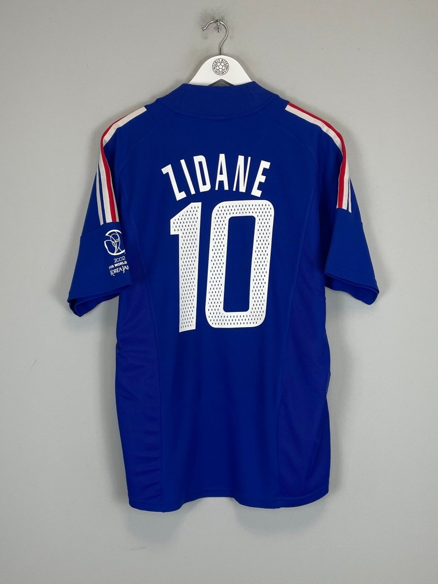 2002/04 FRANCE ZIDANE 10 HOME SHIRT (L) ADIDAS - Cult Kits - Large - Buy Vintage Football Shirts, Authentic Retro Football Shirts For Sale, Classic Football Shirts & Soccer Jersey