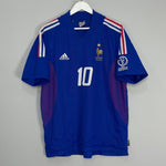 Shop 2002/04 FRANCE ZIDANE #10 HOME SHIRT (L) ADIDAS, classic football shirts, vintage football shirts & retro soccer jerseys at Cult Kits