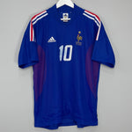 Shop 2002/04 FRANCE ZIDANE #10 HOME SHIRT (L) ADIDAS, classic football shirts, vintage football shirts & retro soccer jerseys at Cult Kits