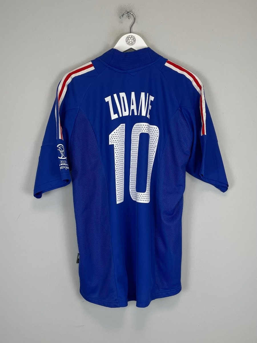2002/04 FRANCE ZIDANE 10 HOME SHIRT (L) ADIDAS - Cult Kits - Large - Buy Vintage Football Shirts, Authentic Retro Football Shirts For Sale, Classic Football Shirts & Soccer Jersey