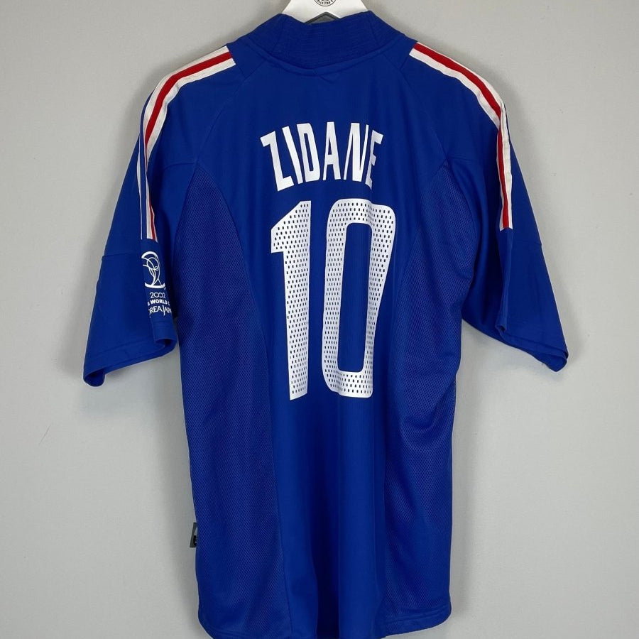 2002/04 FRANCE ZIDANE 10 HOME SHIRT (L) ADIDAS - Cult Kits - Large - Buy Vintage Football Shirts, Authentic Retro Football Shirts For Sale, Classic Football Shirts & Soccer Jersey