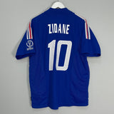Shop 2002/04 FRANCE ZIDANE #10 HOME SHIRT (L) ADIDAS, classic football shirts, vintage football shirts & retro soccer jerseys at Cult Kits