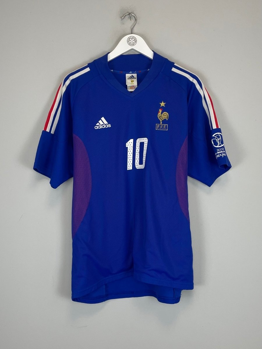 2002/04 FRANCE ZIDANE 10 HOME SHIRT (L) ADIDAS - Cult Kits - Large - Buy Vintage Football Shirts, Authentic Retro Football Shirts For Sale, Classic Football Shirts & Soccer Jersey