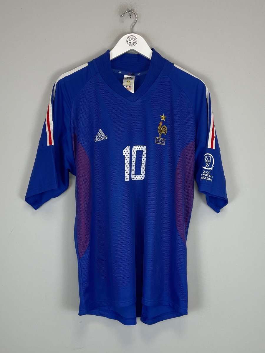 2002/04 FRANCE ZIDANE 10 HOME SHIRT (L) ADIDAS - Cult Kits - Large - Buy Vintage Football Shirts, Authentic Retro Football Shirts For Sale, Classic Football Shirts & Soccer Jersey