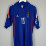 2002/04 FRANCE ZIDANE 10 HOME SHIRT (L) ADIDAS - Cult Kits - Large - Buy Vintage Football Shirts, Authentic Retro Football Shirts For Sale, Classic Football Shirts & Soccer Jersey