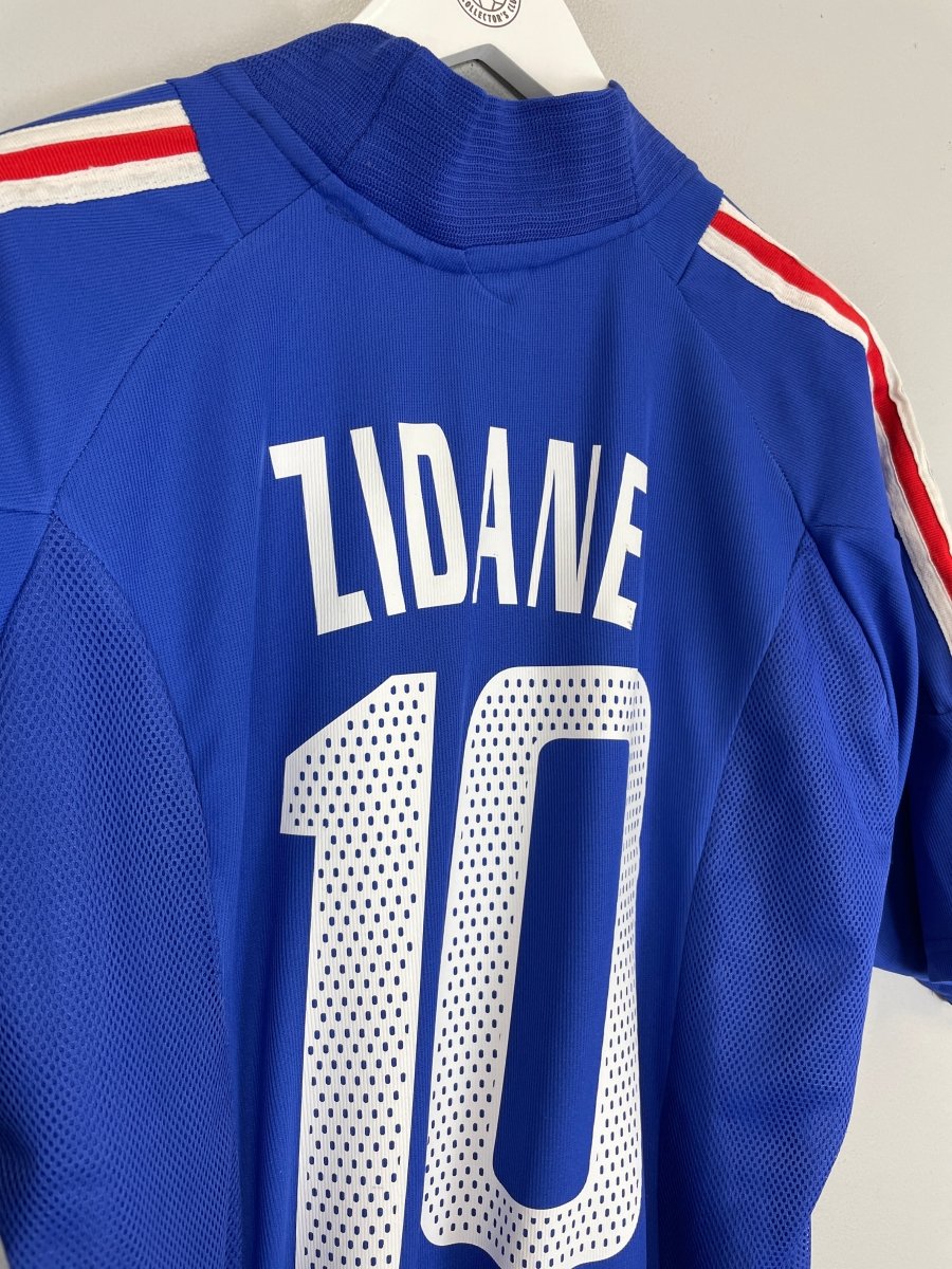 2002/04 FRANCE ZIDANE 10 HOME SHIRT (L) ADIDAS - Cult Kits - Large - Buy Vintage Football Shirts, Authentic Retro Football Shirts For Sale, Classic Football Shirts & Soccer Jersey