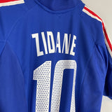 2002/04 FRANCE ZIDANE 10 HOME SHIRT (L) ADIDAS - Cult Kits - Large - Buy Vintage Football Shirts, Authentic Retro Football Shirts For Sale, Classic Football Shirts & Soccer Jersey