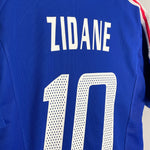 Shop 2002/04 FRANCE ZIDANE #10 HOME SHIRT (L) ADIDAS, classic football shirts, vintage football shirts & retro soccer jerseys at Cult Kits