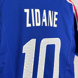 Shop 2002/04 FRANCE ZIDANE #10 HOME SHIRT (L) ADIDAS, classic football shirts, vintage football shirts & retro soccer jerseys at Cult Kits