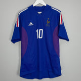 Shop 2002/04 FRANCE ZIDANE #10 HOME SHIRT (L) ADIDAS, classic football shirts, vintage football shirts & retro soccer jerseys at Cult Kits