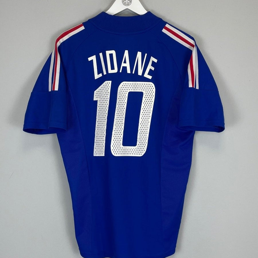2002/04 FRANCE ZIDANE 10 HOME SHIRT (M) ADIDAS - Cult Kits - Medium - Buy Vintage Football Shirts, Authentic Retro Football Shirts For Sale, Classic Football Shirts & Soccer Jersey
