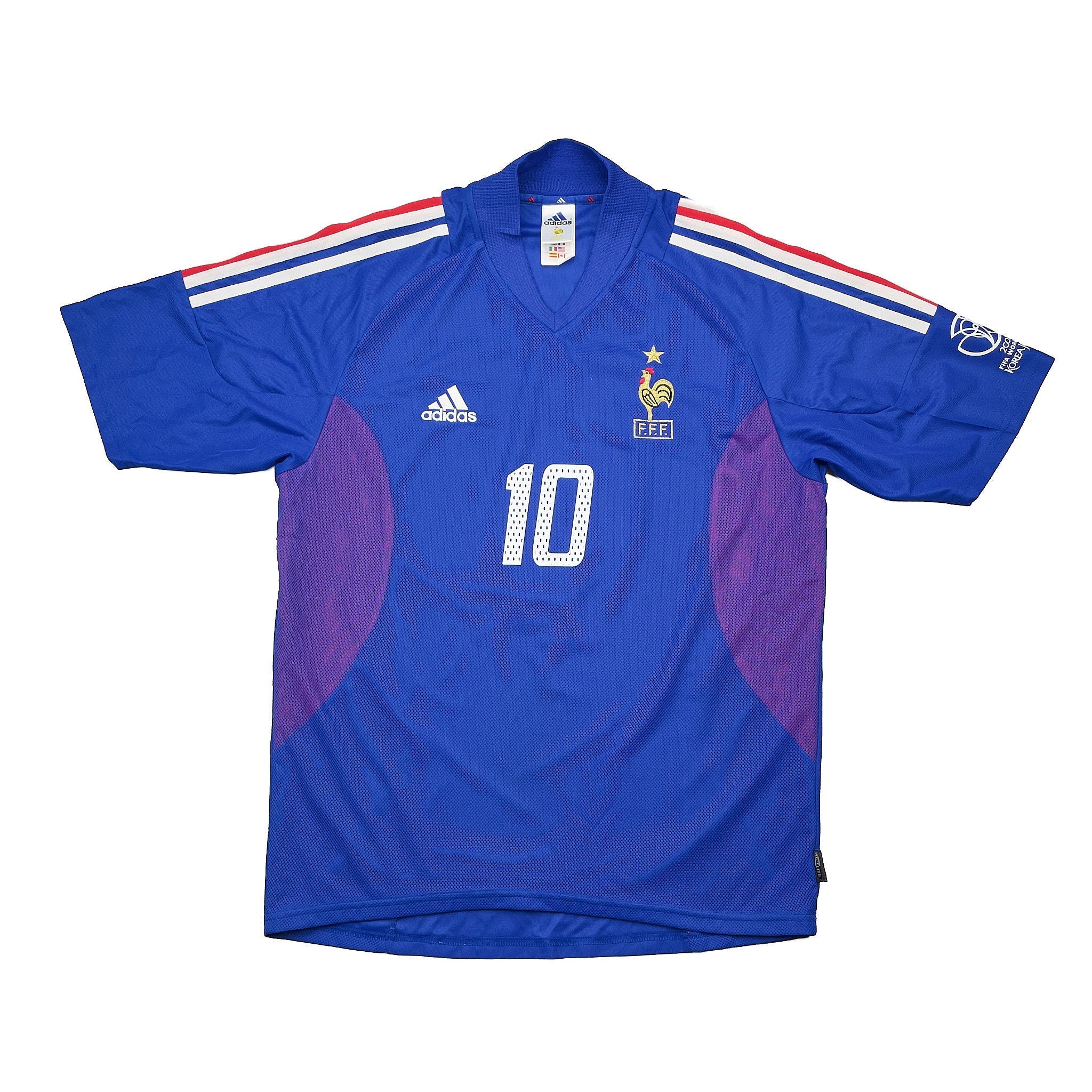 Buy 2002/04 France Zidane 10 Home Shirt (M) Adidas ~ Free worldwide shipping available ~ Authentic Vintage Football Shirts from Cult Kits