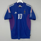 Shop 2002/04 FRANCE ZIDANE #10 HOME SHIRT (M) ADIDAS, classic football shirts, vintage football shirts & retro soccer jerseys at Cult Kits