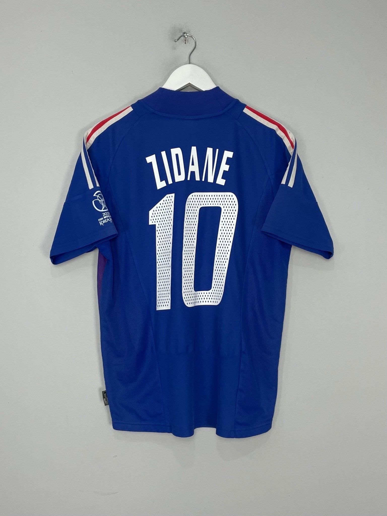 Shop 2002/04 FRANCE ZIDANE #10 HOME SHIRT (M) ADIDAS, classic football shirts, vintage football shirts & retro soccer jerseys at Cult Kits