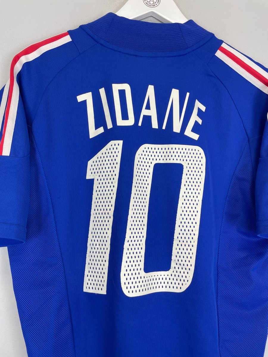 2002/04 FRANCE ZIDANE 10 HOME SHIRT (M) ADIDAS - Cult Kits - Medium - Buy Vintage Football Shirts, Authentic Retro Football Shirts For Sale, Classic Football Shirts & Soccer Jersey